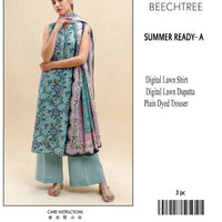 Beechtree 3-Piece Printed Lawn Suit