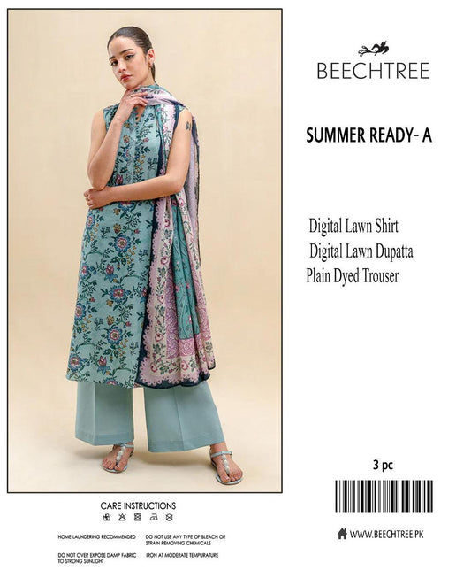 Beechtree 3-Piece Printed Lawn Suit