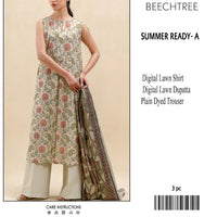Beechtree 3-Piece Printed Lawn Suit
