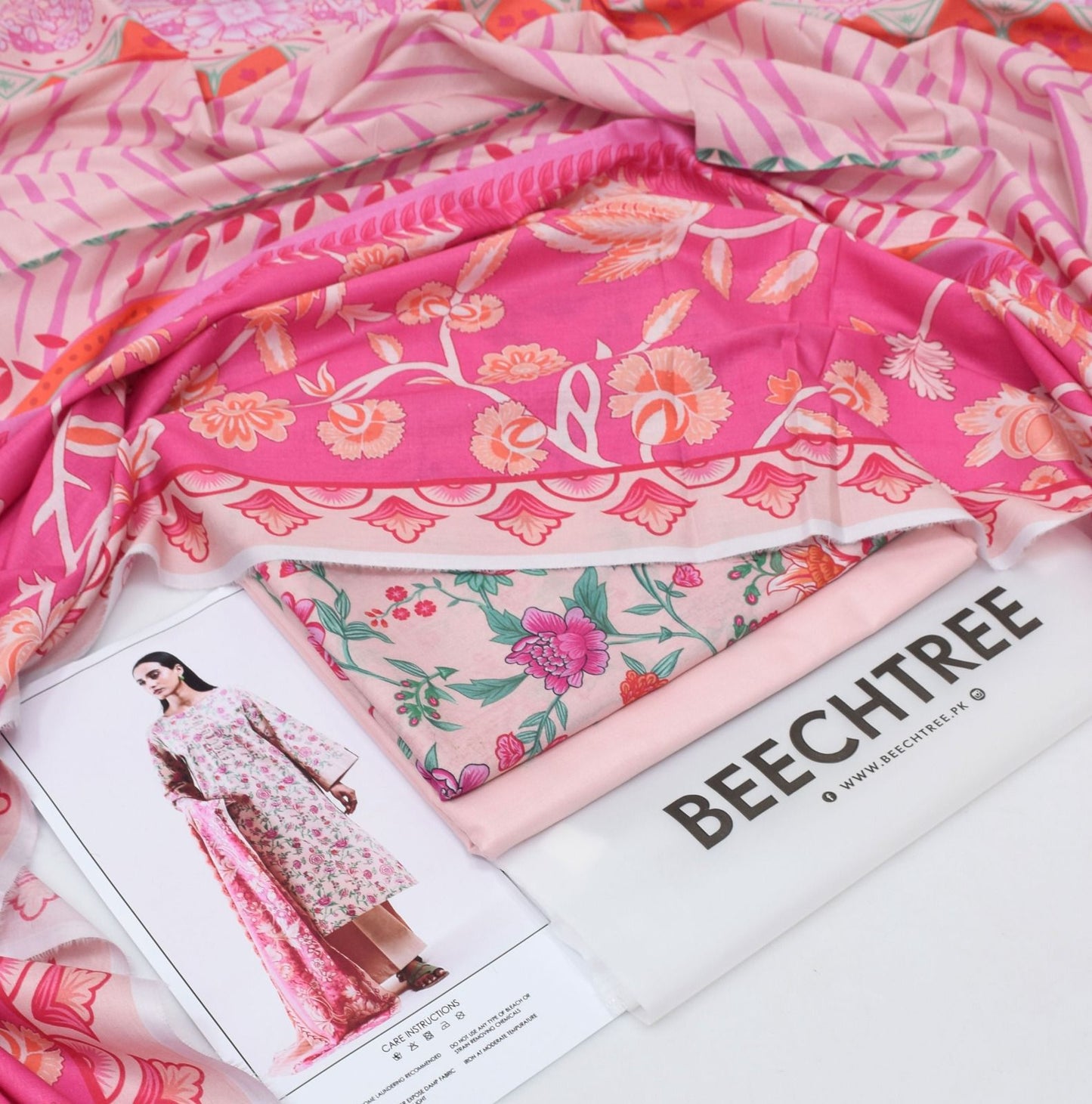 Beechtree 3-Piece Printed Lawn Suit