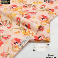 Baroque-Inspired 2-Piece Digital Printed Lawn Suit