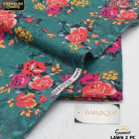 Baroque-Inspired 2-Piece Digital Printed Lawn Suit