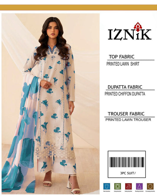 Iznik-Inspired Lawn Suit