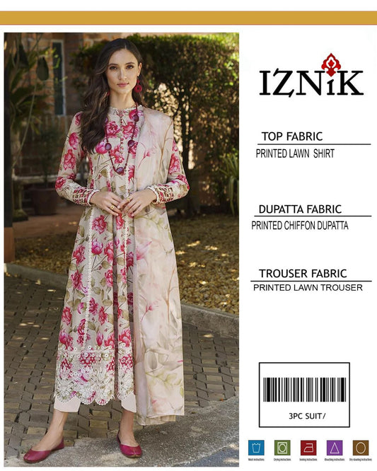 Iznik-Inspired Lawn Suit