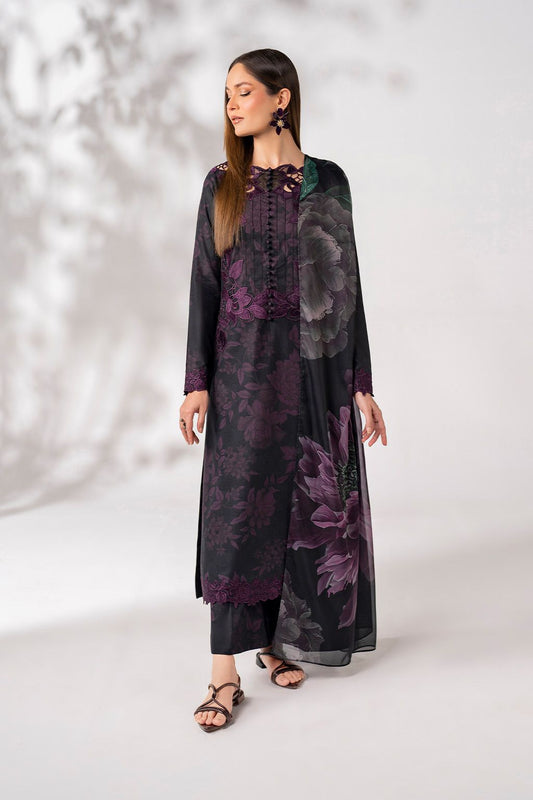 IZNIK Inspired – Unstitched Lawn Suit with Silk Dupatta
