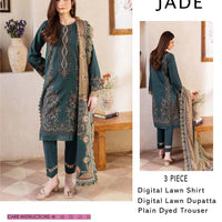Jade-Inspired Printed Lawn Suit