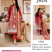 Jade-Inspired Printed Lawn Suit