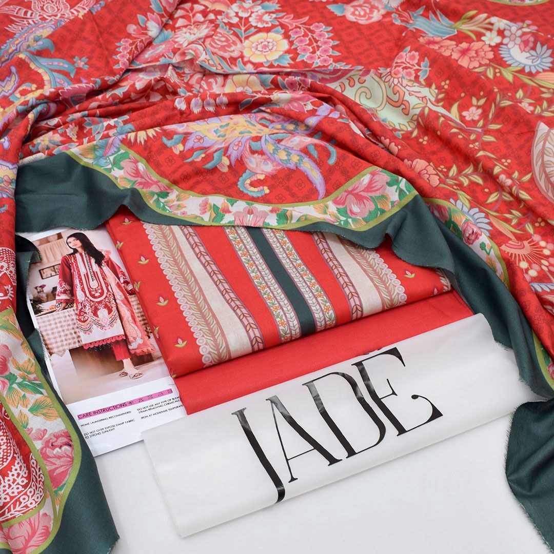 Jade-Inspired Printed Lawn Suit