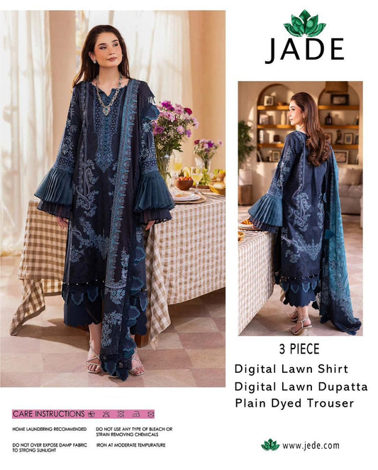 Jade-Inspired Printed Lawn Suit