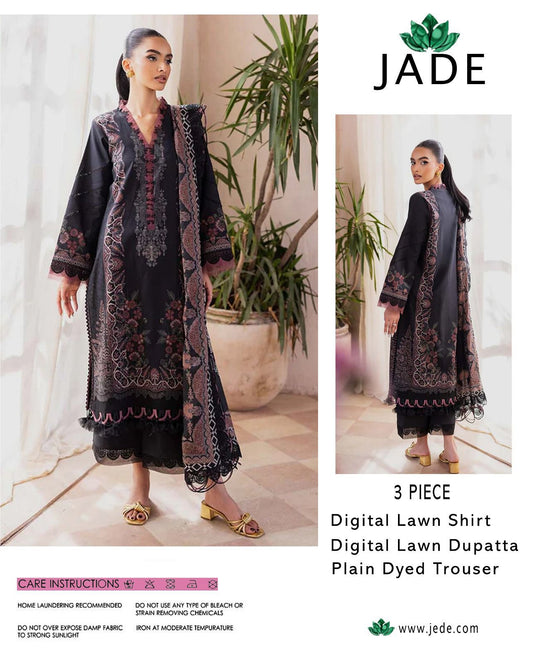 Jade-Inspired Printed Lawn Suit