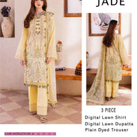 Jade-Inspired Printed Lawn Suit