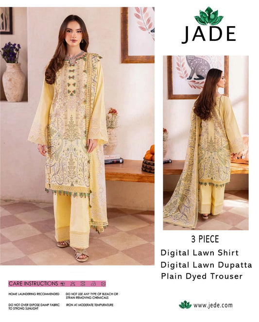Jade-Inspired Printed Lawn Suit