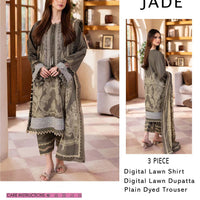 Jade-Inspired Printed Lawn Suit