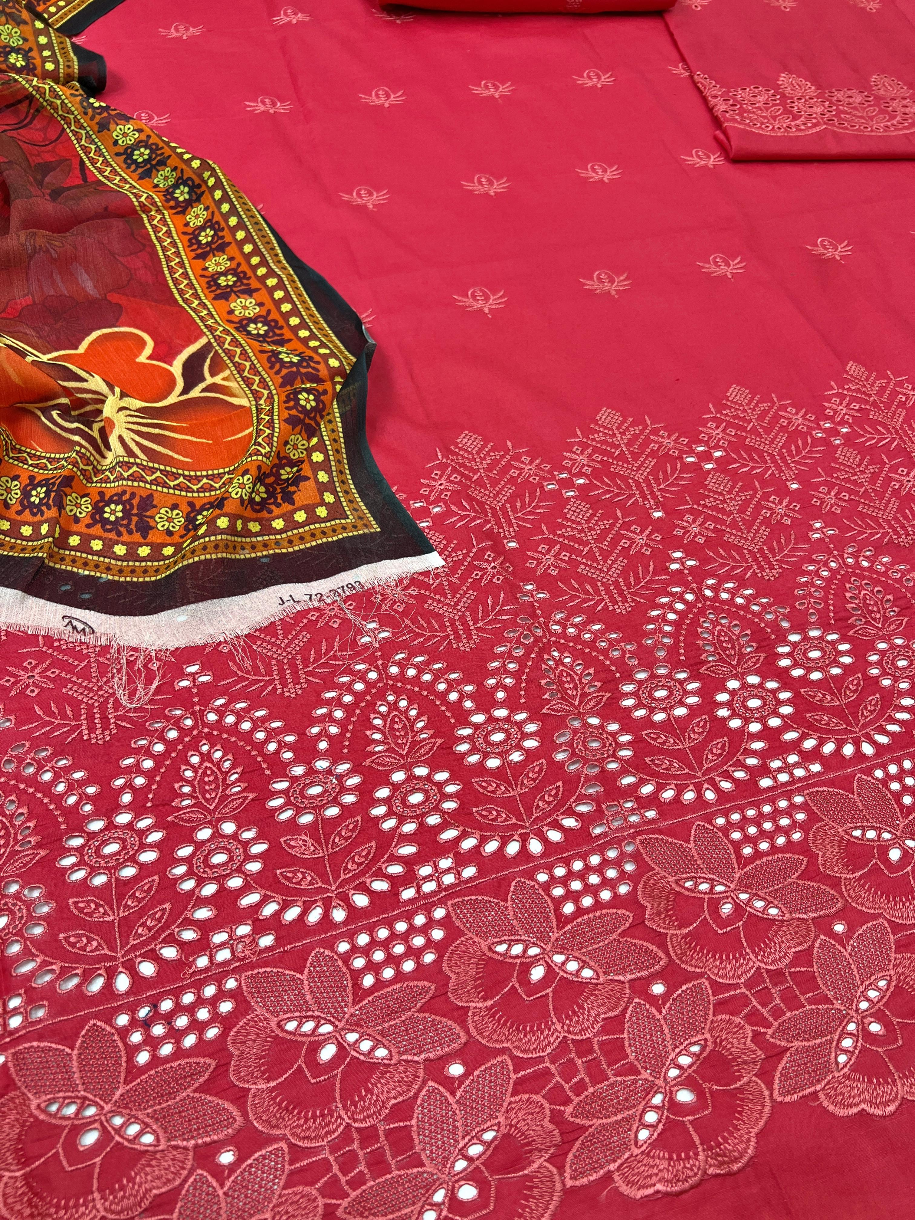 Maria B Inspired – Embroidered 3-Piece Suit