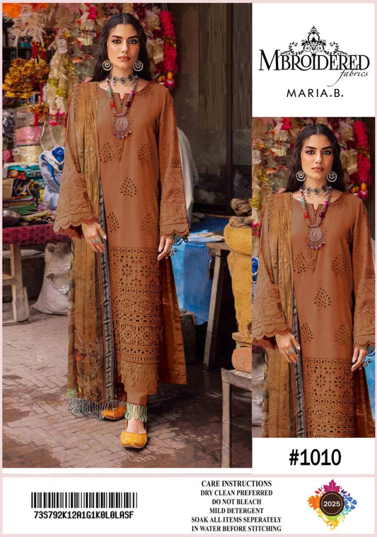Maria B Inspired – Embroidered 3-Piece Suit