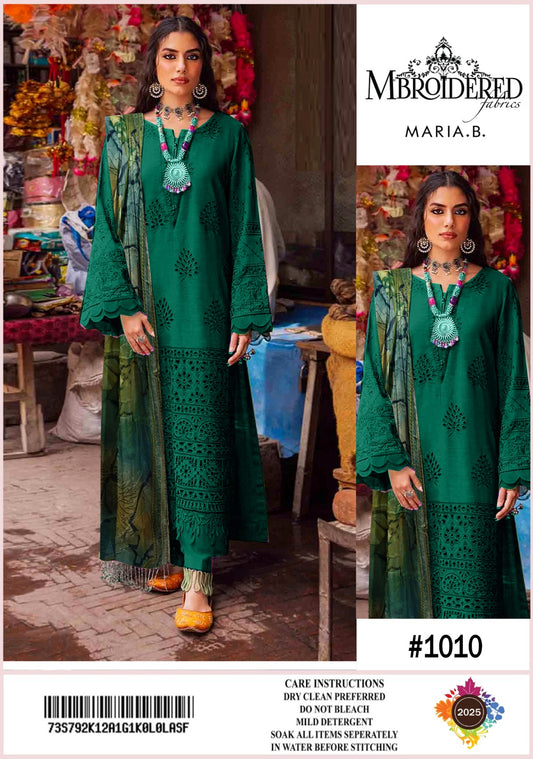 Maria B Inspired – Embroidered 3-Piece Suit