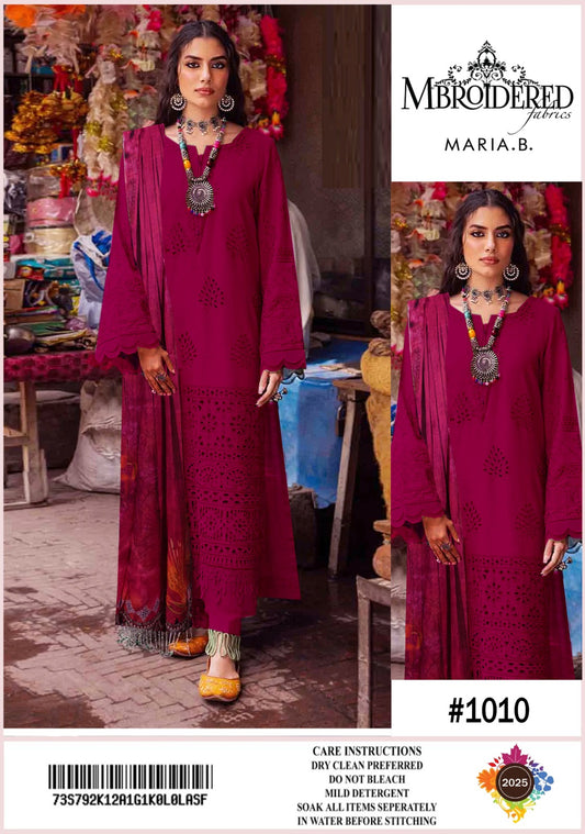 Maria B Inspired – Embroidered 3-Piece Suit