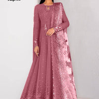 MARIA B Inspired– Embroidered Maxi Dress