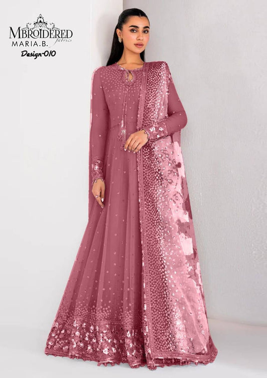 MARIA B Inspired– Embroidered Maxi Dress