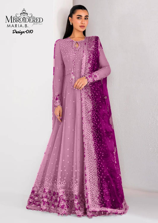 MARIA B Inspired– Embroidered Maxi Dress