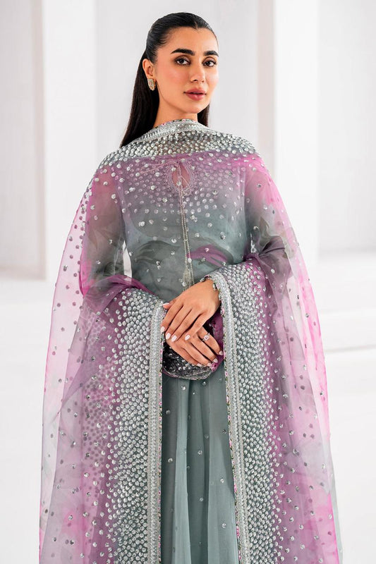 MARIA B Inspired– Embroidered Maxi Dress
