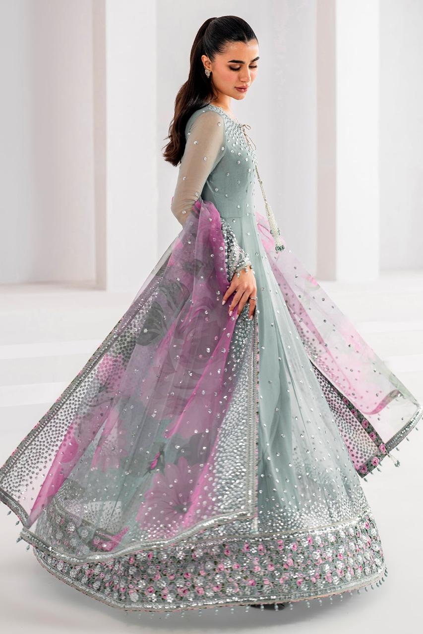MARIA B Inspired– Embroidered Maxi Dress