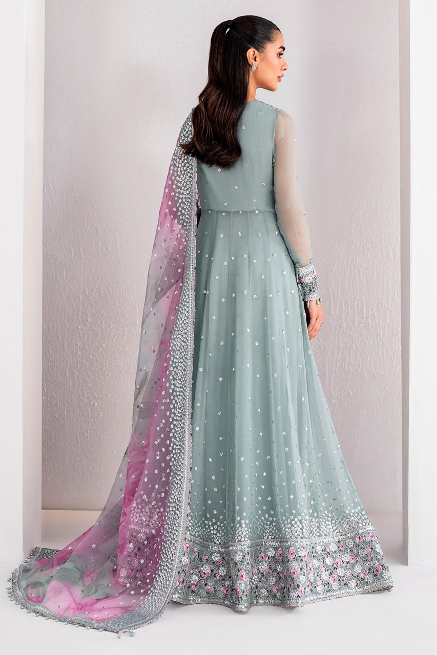 MARIA B Inspired– Embroidered Maxi Dress