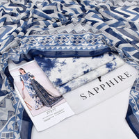 Sapphire-Inspired 3-Piece Premium Lawn Suit