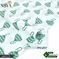 Saya 2-Piece Digital Lawn Printed Cord Set