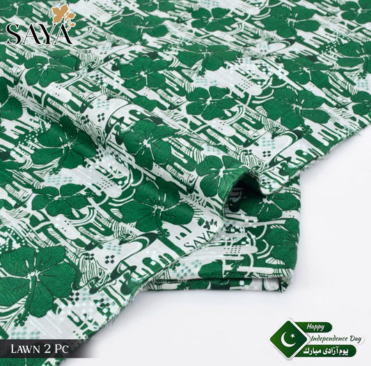 Saya 2-Piece Digital Lawn Printed Cord Set