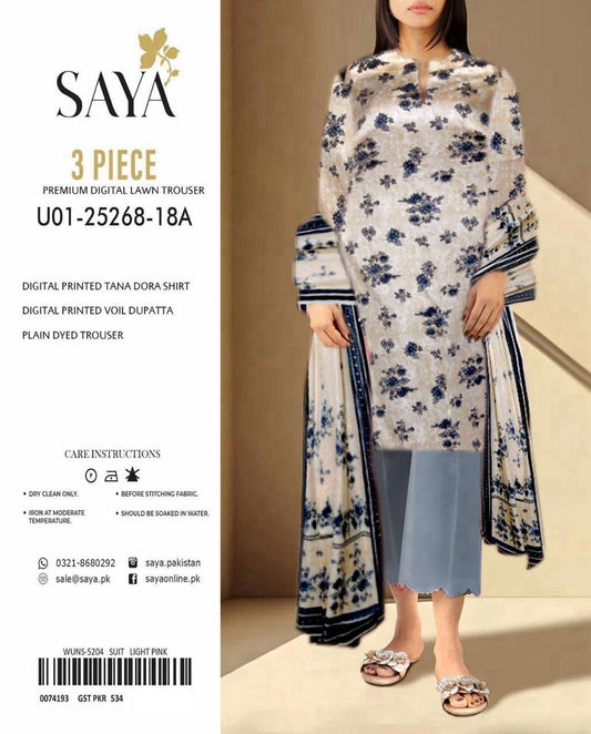 Saya Tana Dora – Lawn Suit (Unstitched)