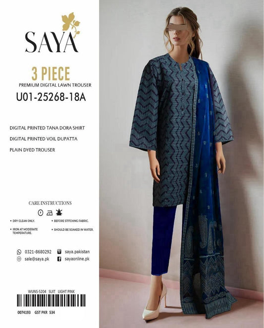 Saya Tana Dora – Lawn Suit (Unstitched)