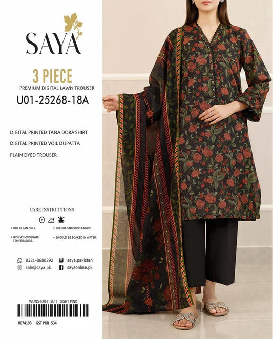 Saya Tana Dora – Lawn Suit (Unstitched)