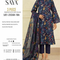 Saya Tana Dora – Lawn Suit (Unstitched)
