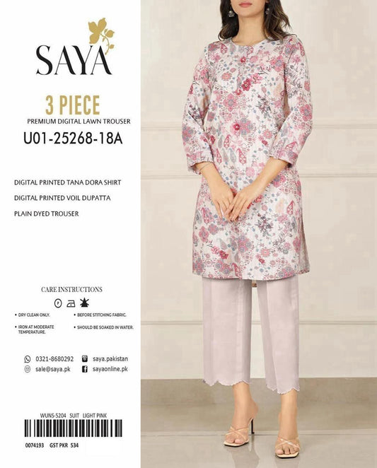Saya Tana Dora – Lawn Suit (Unstitched)