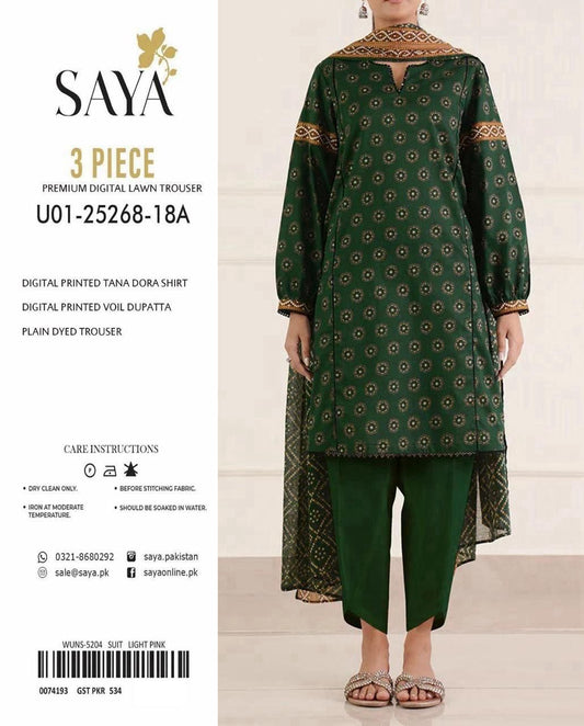 Saya Tana Dora – Lawn Suit (Unstitched)