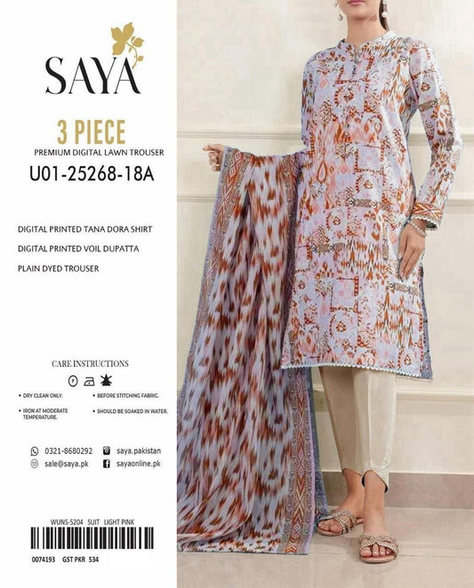 Saya Tana Dora – Lawn Suit (Unstitched)