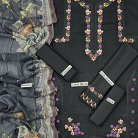 Zaha Inspired 3-Piece Embroidered Lawn Suit